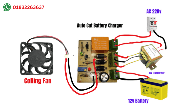 auto cut off battery charger circuit